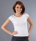 Tricou din jerse uni cu maneci raglan