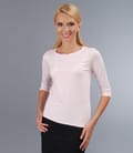 Tricou din jerse uni cu garnitura