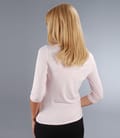 Tricou din jerse uni cu garnitura