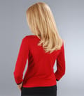 Tricou cu garnitura si floare catifea