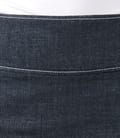 Fusta cu cordon lat din bumbac elastic bleumarin