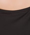 Tricou din jerse uni cu umeri cazuti