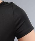 Tricou din jerse satinat cu maneci scurte