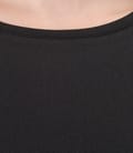 Tricou din jerse satinat cu maneci scurte