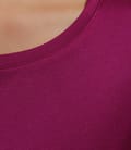 Tricou din jerse satinat cu maneci scurte