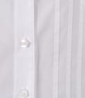 Camasa alba din bumbac elastic cu tighele