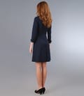 Rochie din jerse elastic gros cu maneci lungi
