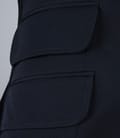 Sacou office bleumarin cu buzunare