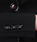 Sacou office negru cu tighele contrast