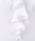 Tricou din jerse elastic cu jabou de voal