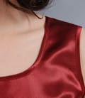 Bluza din saten visiniu