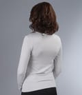 Tricou din jerse elastic cu guler
