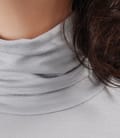 Tricou din jerse elastic cu guler