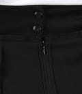 Fusta din jerse elastic negru in clini
