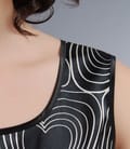 Bluza din saten elastic imprimat