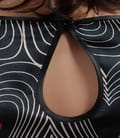 Bluza din saten elastic imprimat