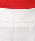 Fusta din jerse elastic alb-ecru in clini