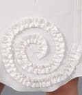 Fusta din jerse elastic alb-ecru in clini
