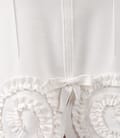 Fusta din jerse elastic alb-ecru in clini