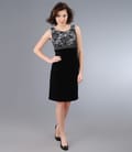 Rochie eleganta cu imprimeu floral de catifea