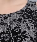 Rochie eleganta cu imprimeu floral de catifea
