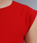 Rochie din jerse elastic gros rosu