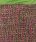 Fusta din bucle multicolor cu fir verde