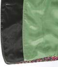 Sacou din bucle multicolor cu fir verde