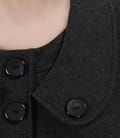 Rochie din jerse gros gri cu guler