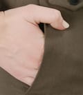 Pantaloni cu mansete din stofa elastica kaki