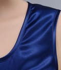 Bluza din saten elastic albastru