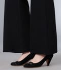 Pantaloni evazati din jerse elastic gros