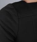 Rochie din jerse elastic gros cu decolteu asimetric