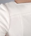 Rochie din jerse elastic gros cu decolteu asimetric