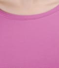 Tricou din jerse elastic uni cu aripioare