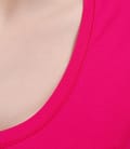 Tricou din jerse elastic uni cu mansete