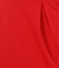 Rochie din jerse elastic rosu cu garnitura contrast