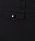 Pantaloni office negri cu mansete si buzunare