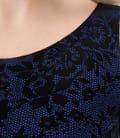 Rochie eleganta cu imprimeu floral de catifea