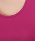 Tricou jerse uni cu decolteu rotund
