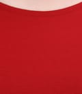 Tricou din jerse uni cu umeri cazuti