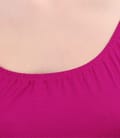 Tricou din jerse elastic uni cu maneci cazute