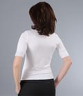 Camasa din jerse uni cu garnitura saten elastic