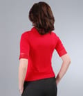 Camasa din jerse uni cu garnitura saten elastic