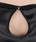 Bluza din saten elastic cu garnitura
