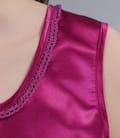 Bluza din saten elastic cu garnitura