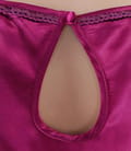 Bluza din saten elastic cu garnitura