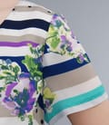 Rochie imprimata cu maneci scurte