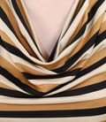 Tricou jerse imprimat cu falduri