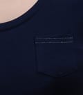 Tricou din jerse elastic uni cu mansete
